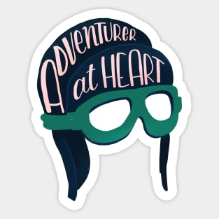 Aventurer at heart Sticker